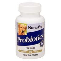 Nutri-Vet Probiotics For Dogs Tablets 60 Count Supply