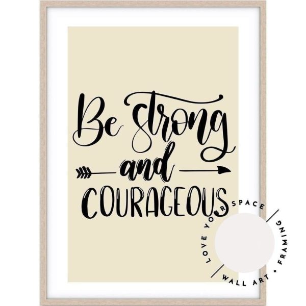 Be Strong & Courageous (choose your own colour) Online