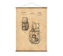 Photographic Camera Patent Vintage Illustrations Ready to Hang Roll Down Industrial Decorative Canvas Scroll Supply