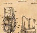 Photographic Camera Patent Vintage Illustrations Ready to Hang Roll Down Industrial Decorative Canvas Scroll Supply