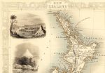 Map of New Zealand Antique Poster Print on Matte Paper Map of Auckland on Sale