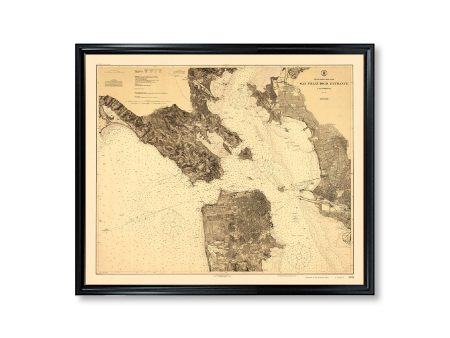 San Francisco Entrance Map Poster Print on Matte Paper Decorative Antique Wall Decor For Cheap