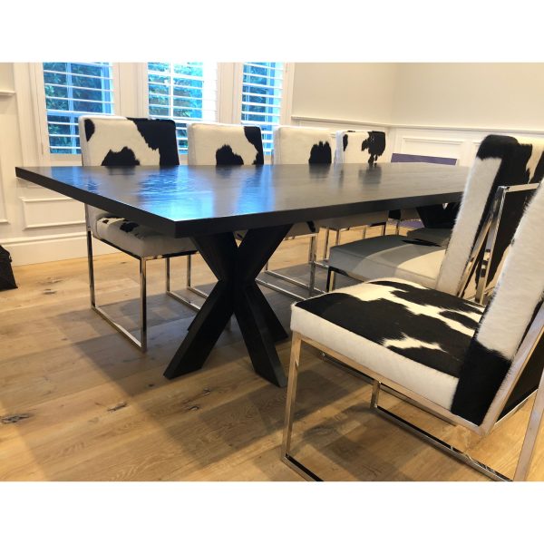 Arden Dining Table in Weathered Oak Wood on Sale