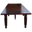 Custom Fluted Leg Extension Dining Table Sale