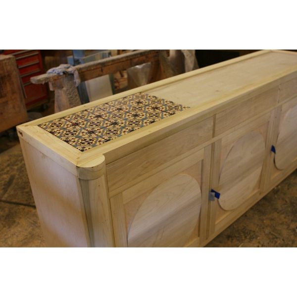 Custom Tile Top Spanish Modern Dining Room Buffet Hot on Sale