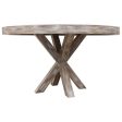 Arden Round Dining Table Built in Reclaimed Wood For Discount