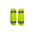 LMG-CE ANSI Class E Lime Mesh Reflective Leggings Gaiters With Adjustable Velcro Closures Online now