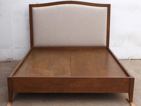 Upholstered Platform Bed with Wood Frame Cheap