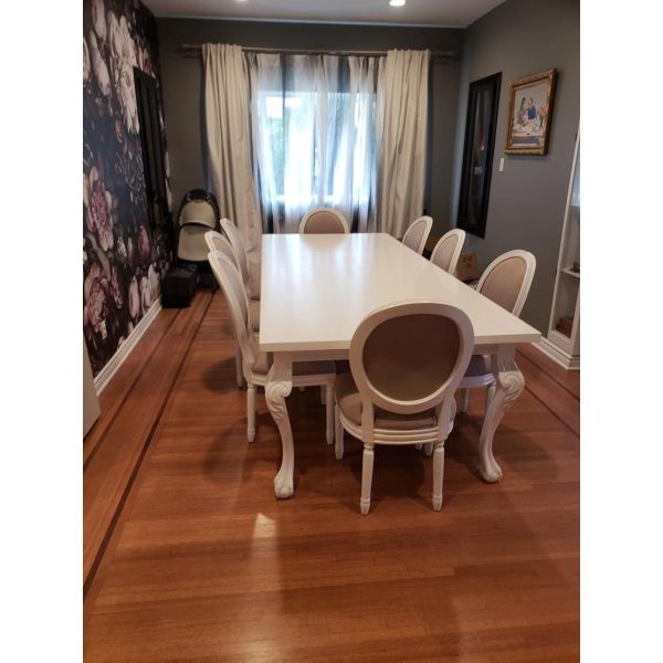 Hearst Dining Table in Gloss White Fashion