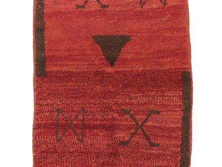 Red Hues Moroccan Area Rug | 2  x 3.2  For Cheap