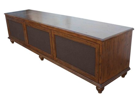 Custom Three Drawer Media Credenza Fashion