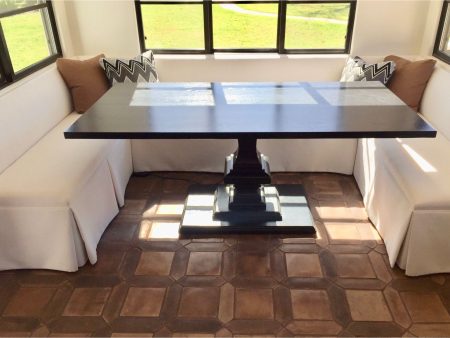 Custom White oak Pedestal Dining Table Online