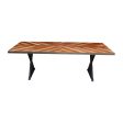 Chevron Top Dining Table For Sale