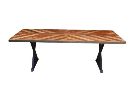 Chevron Top Dining Table For Sale