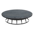 Zuma Grey Oval Coffee Table Online now