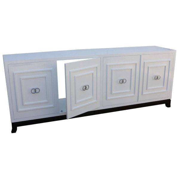 St. Croix Modern White Lacquer Credenza Hot on Sale