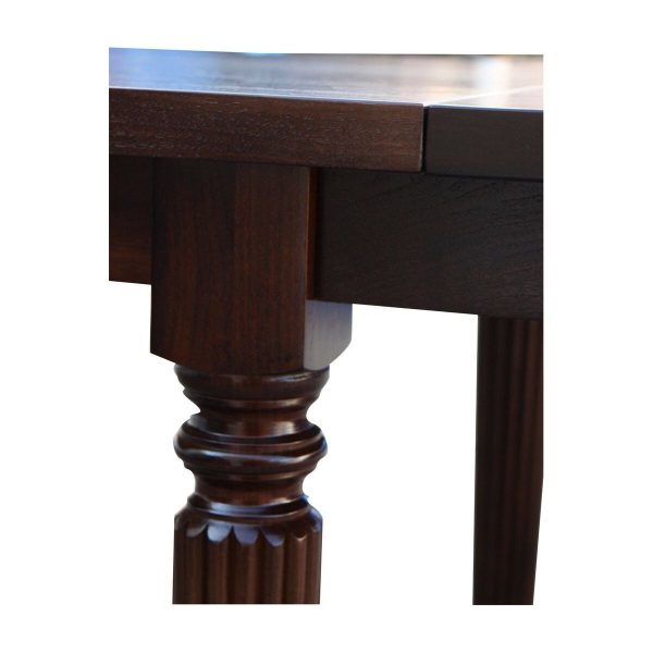 Custom Fluted Leg Extension Dining Table Sale