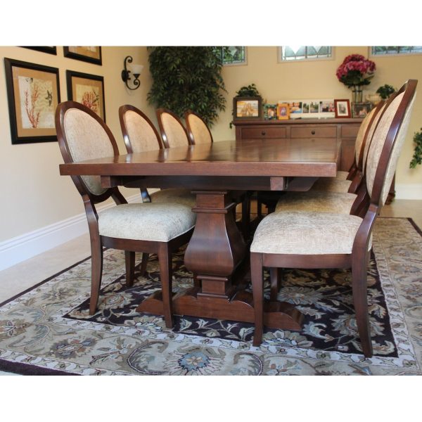 Custom Extension Segovia Table and Queen Anne Chairs Supply