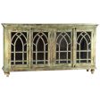 Old World Gothic Paneled Sideboard Online Sale