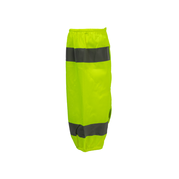 LMG-CE ANSI Class E Lime Mesh Reflective Leggings Gaiters With Adjustable Velcro Closures Online now