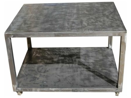 Industrial Metal Rolling Cart Coffee Table Cheap