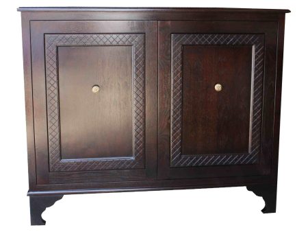 Mahogany Wood Classic Two Door Chest Online Sale