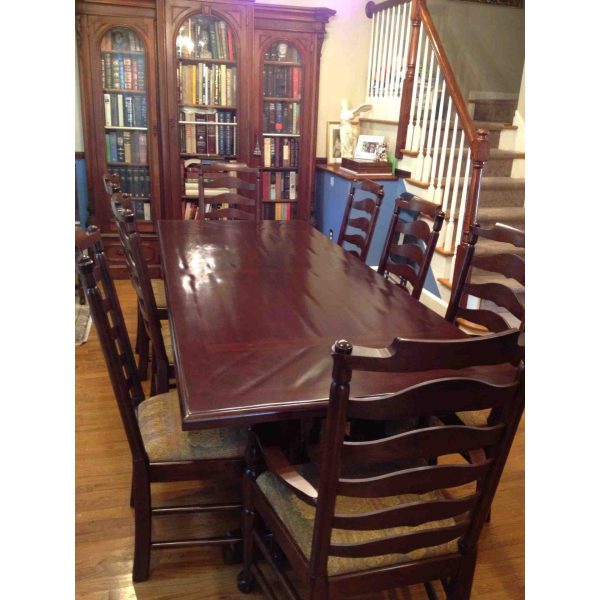 Classic Old World Refectory Trestle Dining Table Discount