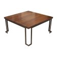 Modern Metal and Wood Coffee Table For Cheap