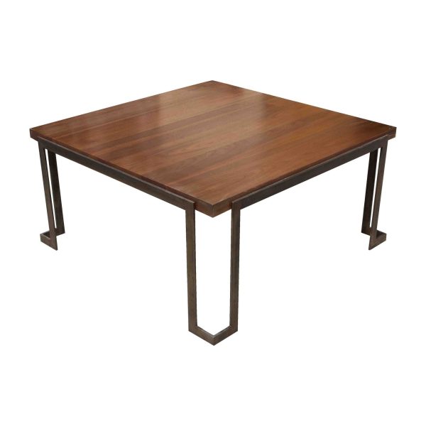 Modern Metal and Wood Coffee Table For Cheap