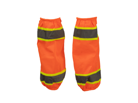 OMGL-CE ANSI Class E Orange Mesh Lime Contrast Reflective Leggings With Adjustable Velcro Closures Fashion