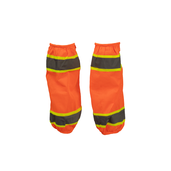 OMGL-CE ANSI Class E Orange Mesh Lime Contrast Reflective Leggings With Adjustable Velcro Closures Fashion