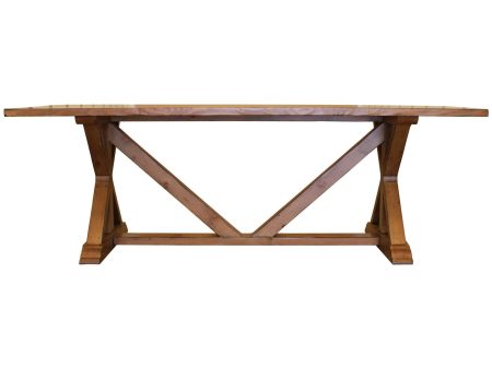 Country Trestle Refectory Dining Table Supply