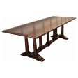 Classic Old World Refectory Trestle Dining Table Discount