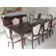 Fluted Leg Dining Table and Shield Back Chairs Supply