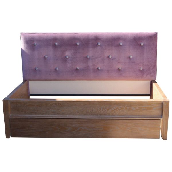 Upholstered Purple Silver Tufted  Day Bed For Discount