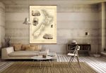 Map of New Zealand Roll Down Vintage Canvas Decorative Scroll Map of Auckland Online