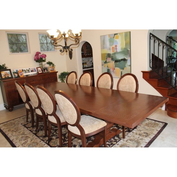 Custom Extension Segovia Table and Queen Anne Chairs Supply