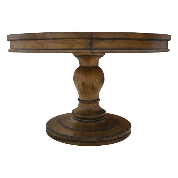 Westport Round Reclaimed Wood Extension Pedestal Table Sale