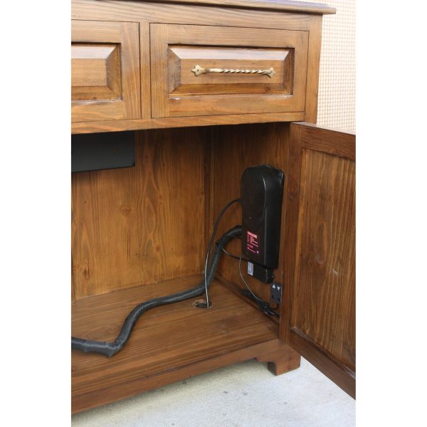 Custom Mahogany TV Lift Credenza Supply