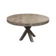 Arden Dining Table in Weathered Oak Wood on Sale