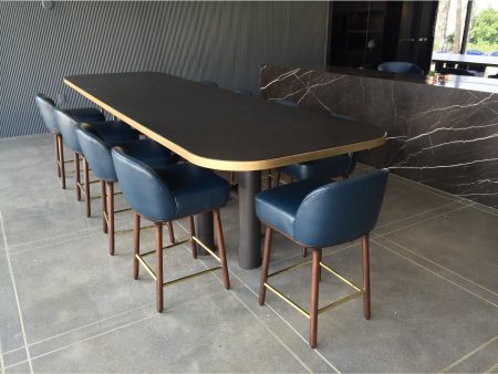 Community and Conference Table and Chairs For A Luxury Apartment in Hollywood For Discount