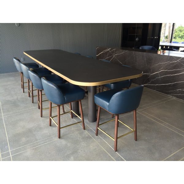 Community and Conference Table and Chairs For A Luxury Apartment in Hollywood For Discount