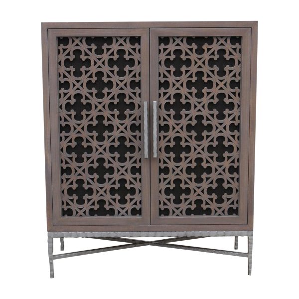 Custom Project-Media Cabinet featurning Laser Cut Panel Doors Hot on Sale