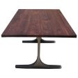 Bergen Dining Table With a Solid Walnut Top For Sale