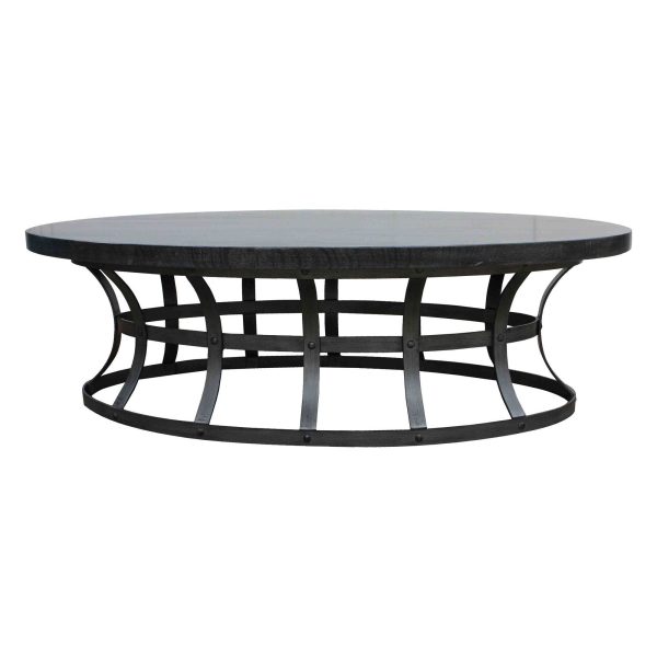 Zuma Grey Oval Coffee Table Online now