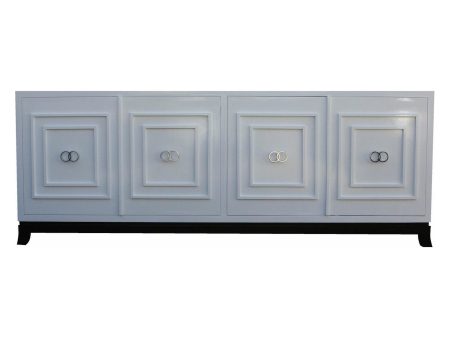 St. Croix Modern White Lacquer Credenza Hot on Sale