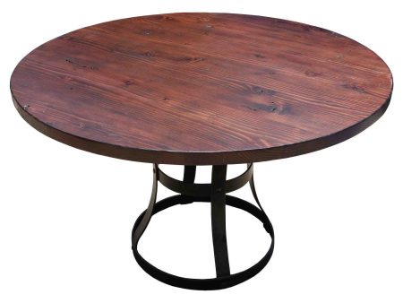 Detroit Dining Table in Reclaimed Wood and Metal Sale