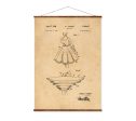 Petticoat Patent Vintage Illustrations Ready to Hang Roll Down Industrial Fashion Decorative Canvas Scroll Sale