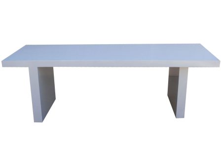 White Lacquer Mid Century Modern Dining Table Fashion