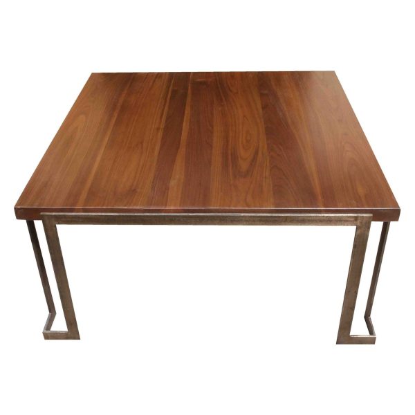 Modern Metal and Wood Coffee Table For Cheap